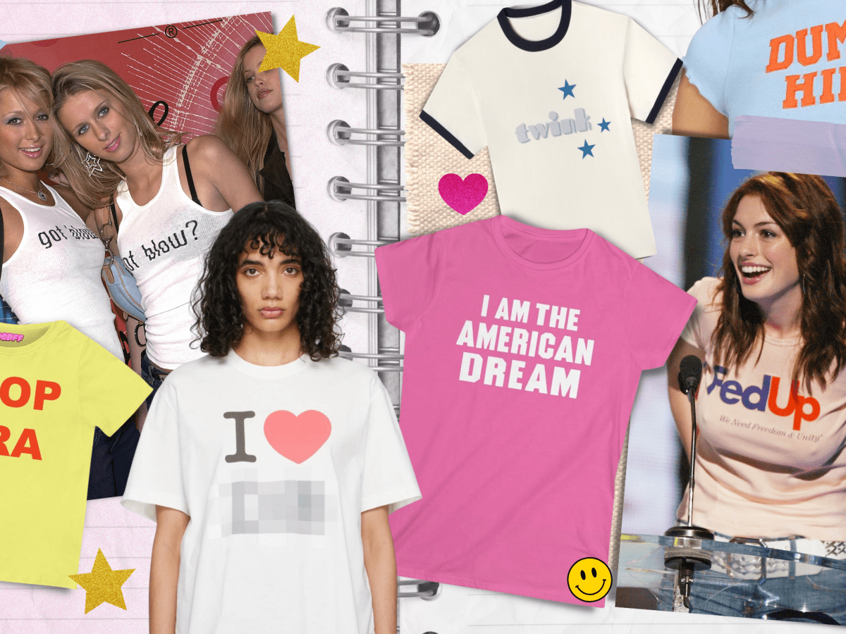29 Y2K-Style Graphic Tees In Which to Ironically Express Yourself -  Fashionista