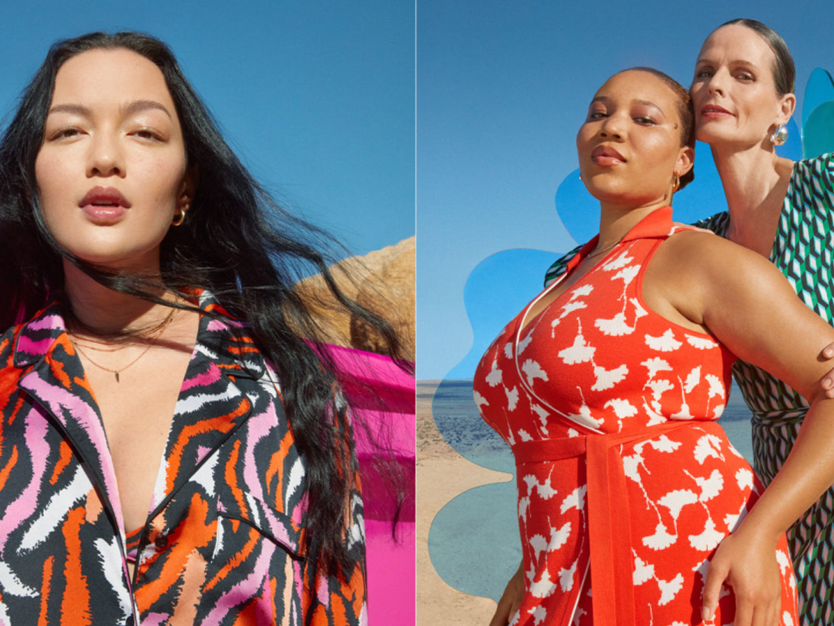 DIANE von FURSTENBERG◆ビッグポケット/ワイド/ボックスシルエット/ブラウス/長袖シャツ/M/シルク/PNK