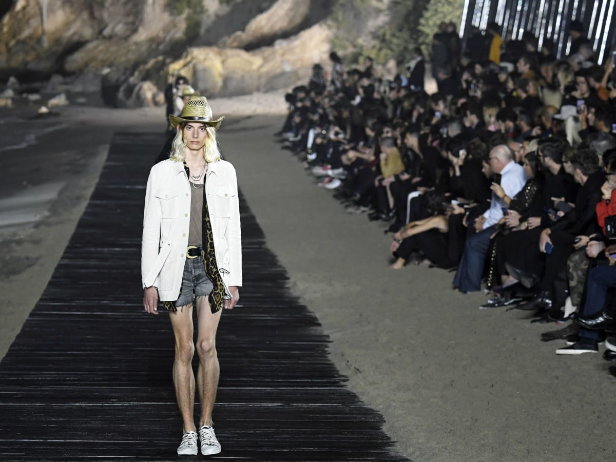 Anthony Vaccarello Shows Bohemian Wares Against Crashing Malibu