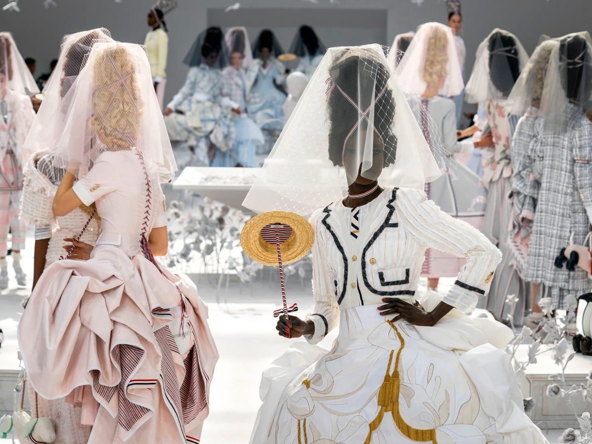 Thom browne sale wedding dress suit