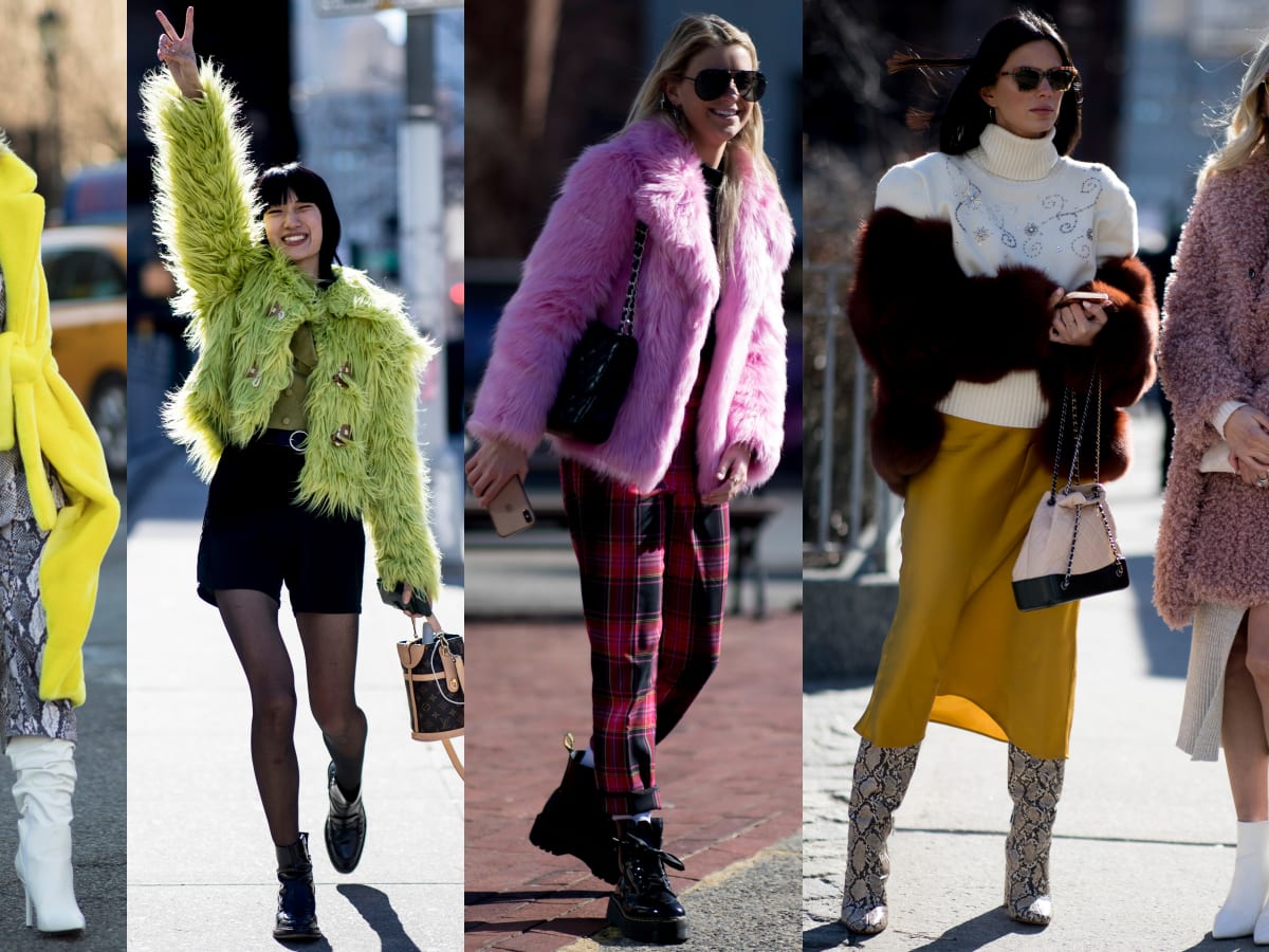 Showgoers Wore Colorful Cozy Coats on Day 3 of New York Fashion