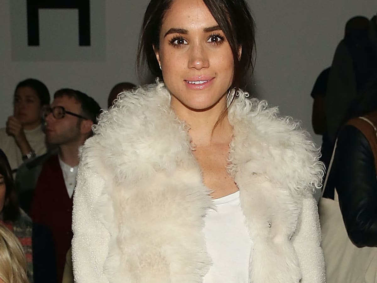 Great Outfits in Fashion History Meghan Markle in a Repeat Furry