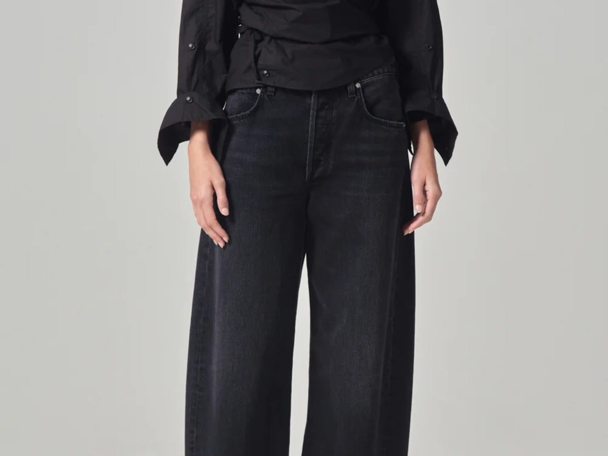 ボトムスその他 Citizens of Humanity Dark wide jeans with pleats CITIZENS OF HUMANITY Paloma Baggy Jeans | Devine Wash | T