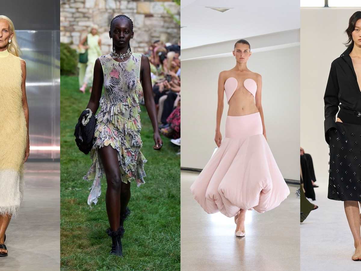 Tiered skirt runway outlet