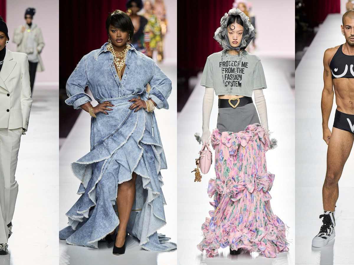 MOSCHINO ベレー帽 MOSCHINOのハンチング/ベレー帽を使った人気ファッション