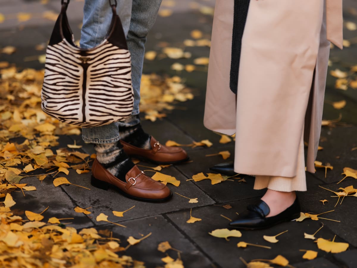 Wearing loafers shop