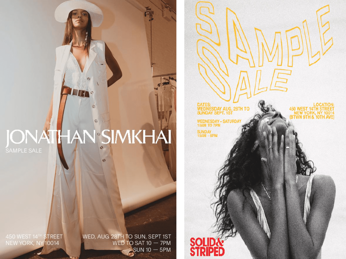 JONATHAN SIMKHAI AND SOLID STRIPED SAMPLE SALE Aug 28th Sept