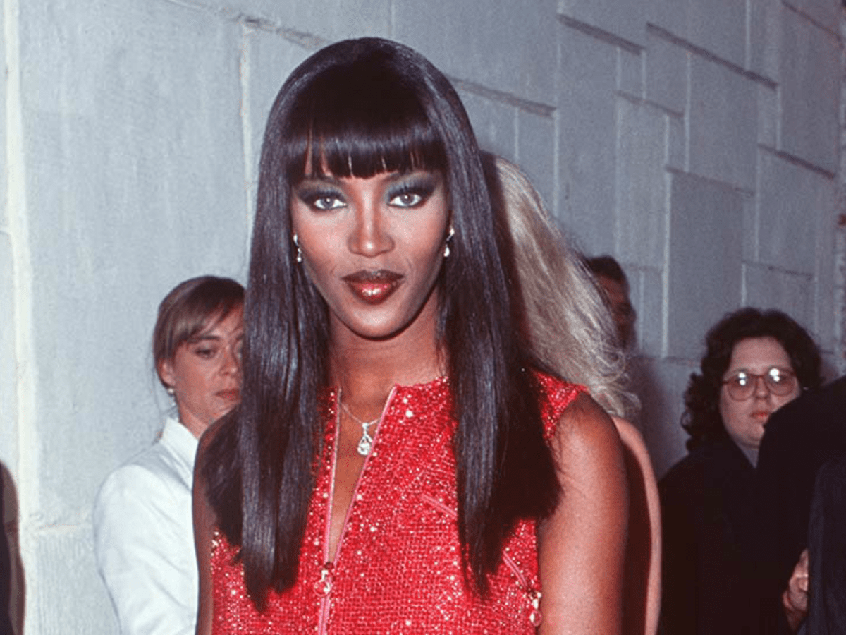 Naomi campbell shop red dress