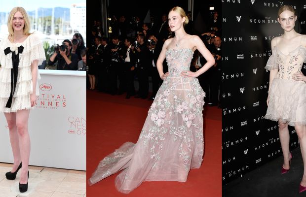 Elle Fanning wears Chanel, Zuhair Murad and Alexander McQueen in Cannes