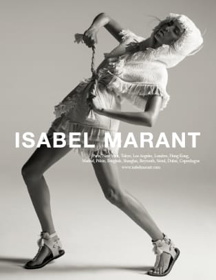 Natasha Poly Goes Wild for Isabel Marant's Spring Campaign - Fashionista