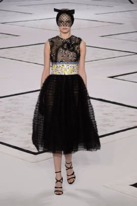 Giambattista Valli Gets on the Dresses-Over-Pants Bandwagon - Fashionista