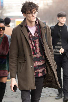 Belted Coats and Sharp Outerwear Abound Outside NYFW: Men's - Fashionista