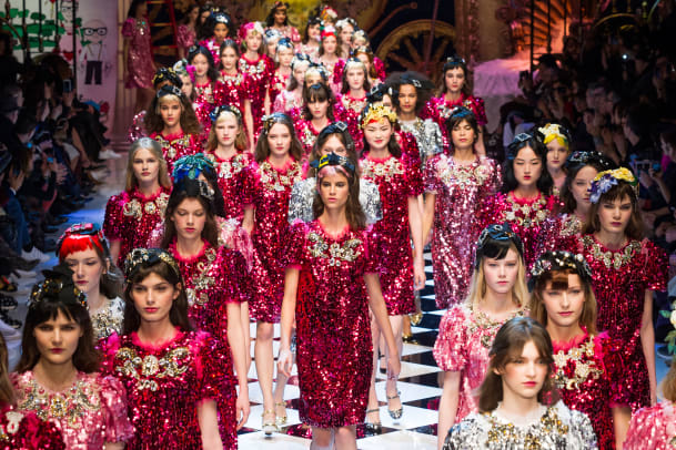 Dolce and Gabbana's Fall Show Was a Full-On Fashion Fairy Tale ...