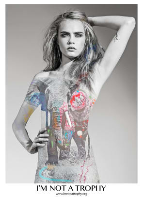 Must Read: Cara Delevingne Goes Nude To Fight Poaching 