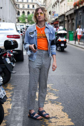 Colorful Bombers, Strap Sandals and Ripped Denim Pop Up on the Street ...