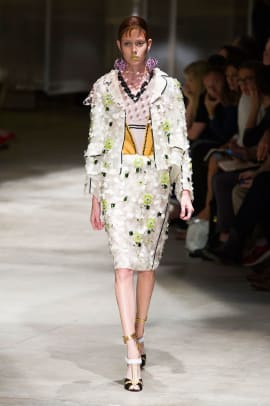 Miuccia Prada Thinks Vertically for Spring - Fashionista