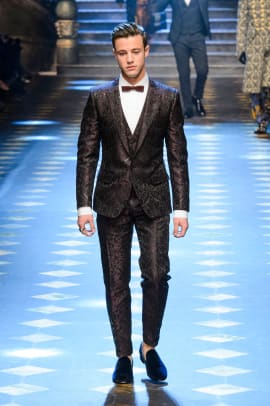 Dolce & Gabbana Men's Spring 2017 Show: Cameron Dallas Attends