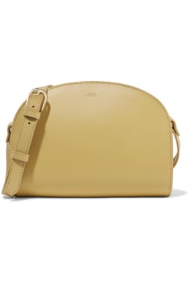 apc demi lune leather shoulder bag