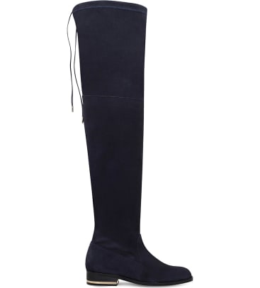 navy thigh high boots