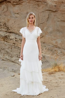 savannah-miller-flutter-sleeve-wedding-dress-spring-2019