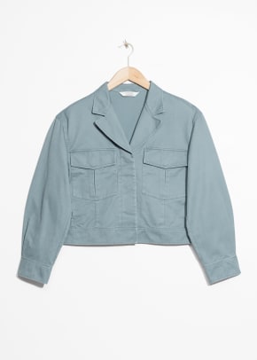 and other stories cropped utilitarian jacket