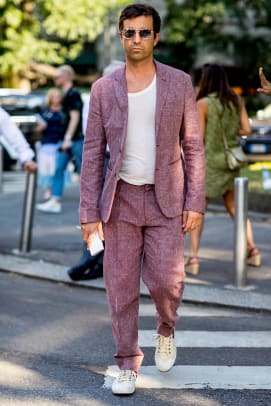 Suits With Sneakers Was the Outfit of Choice at Paris ...
