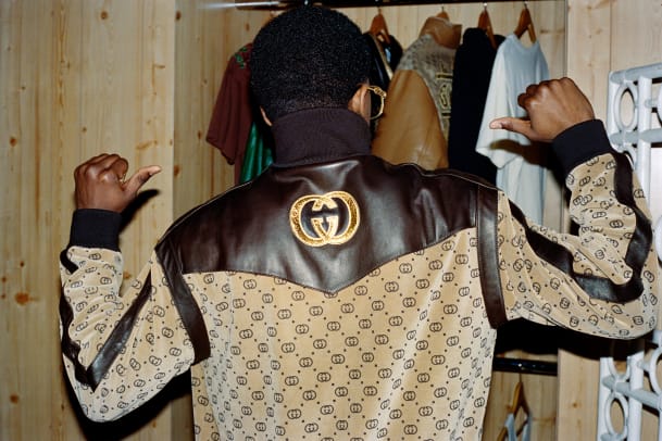 Museum at FIT - Logo-a-gogo Week: Daniel Day (aka Dapper Dan) printed the  leather for this circa 1985 jacket to imitate German brand MCM. Day's  Harlem boutique became renowned for custom creations