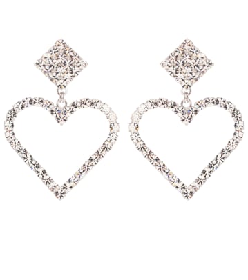 Zales Child's Crystal Heart Earrings in 14K Gold | CoolSprings Galleria