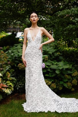 flower power wedding dress