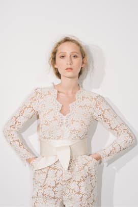 stella mccartney white lace dress