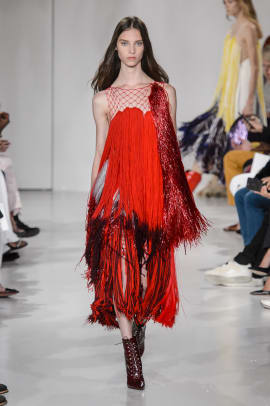 Designers Want You Decked Out in Seriously Fancy Fringe Next Spring ...