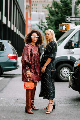 Mixed Prints Were a Street Style Favorite on Day 6 of New York Fashion Week   Cool street fashion, New york fashion week street style, Street style  outfit