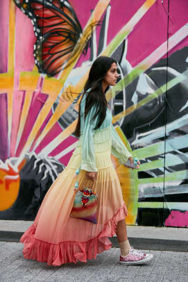 Mixed Prints Were a Street Style Favorite on Day 6 of New York