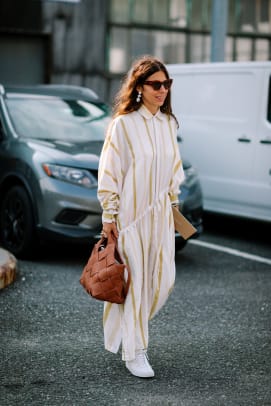 Mixed Prints Were a Street Style Favorite on Day 6 of New York