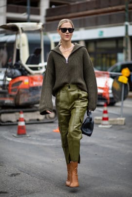 HOW TO STYLE LEATHER TROUSERS, Spring 2020