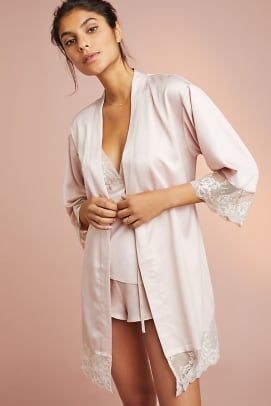 fancy silk robe