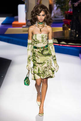 moschino money dress