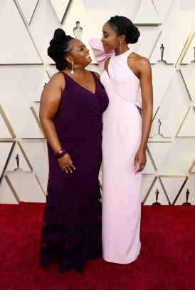 pink dress at the oscars