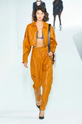leather on leather paris fashion week fall 2019 trend-1