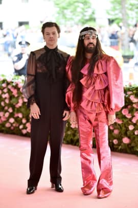 Harry Styles Wears Gucci to Co-Chair the 2019 Met Gala, Is the Most