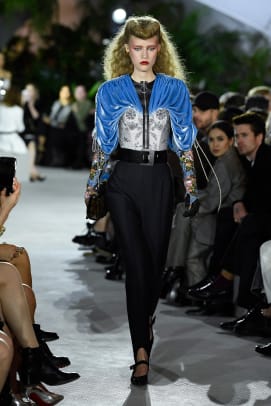 Mariam De Vinzelle walks on the runway during the Louis Vuitton Resort 2020  Collection Fashion Show at TWA Terminal in JFK Airport in New York, NY on  May 8, 2019. (Photo by