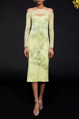 prada green dress