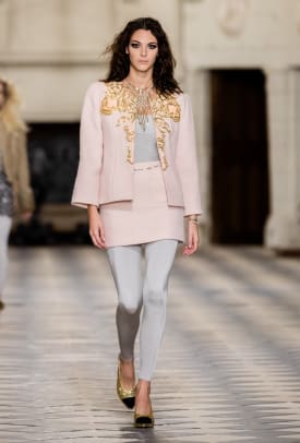 Virginie Viard Dares to Bring Back Leggings Under Dresses at Chanel Métiers  d'Art - Fashionista