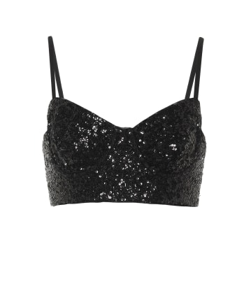 Norma Kamali Sequined Bustier