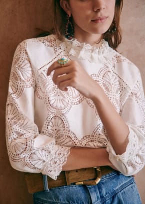 sezane baccall blouse
