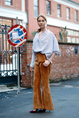 Striped Button-Downs Were a Street Style Staple Over the Weekend at Milan  Fashion Week - Fashionista