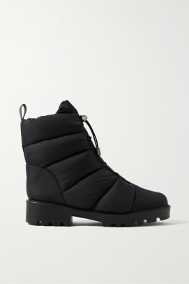 porte & paire quilted shell ankle boots