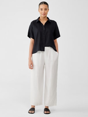 Eileen Fisher Organic Linen Straight pant, $168