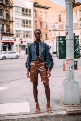 Leather Looks Trend at NYFW