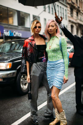 Cool Cut-Outs Ruled the Streets on Day 6 of New York Fashion Week